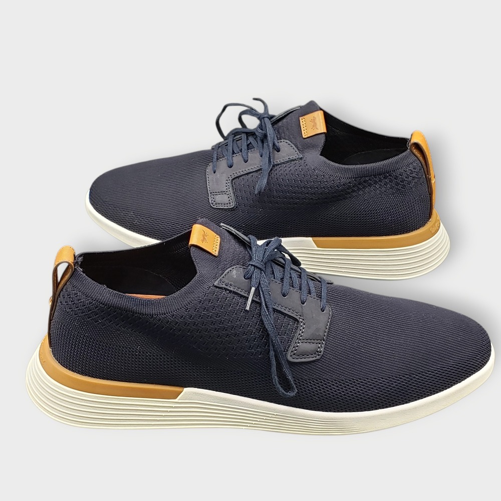 Wolf & Shepherd Swiftknit Derby Shoes Navy White Sz 12 Preppy Casual Classic
